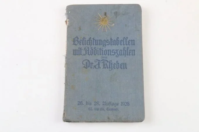 Belichtungstabellen mit Additionzahlen