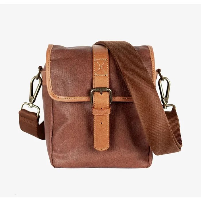 Bronkey Berlin Camera Bag Waxed Canvas Coffee