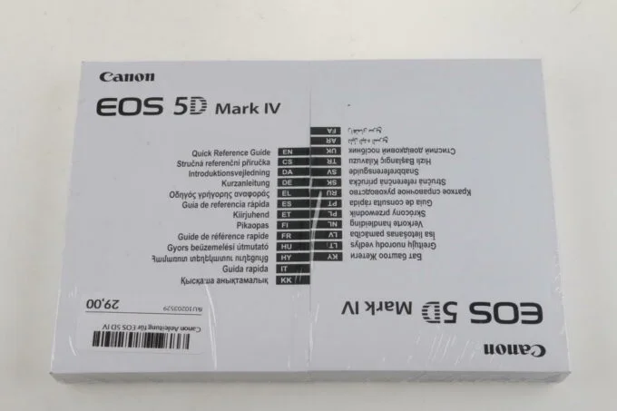 Canon Anleitung für EOS 5D IV