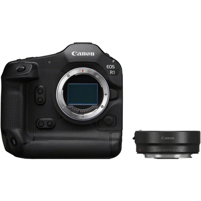 Canon EOS R1 mit Bajonettadapter EF-EOS R