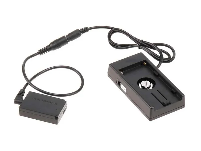 Canon LP-E12 Dummy-Akku mit F970-Adapter