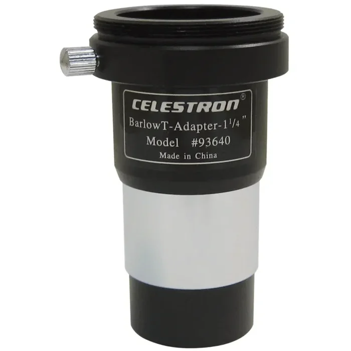 Celestron T-Adapter/Barlow Linse 1-1/4 Zoll mit T-2 Gewinde