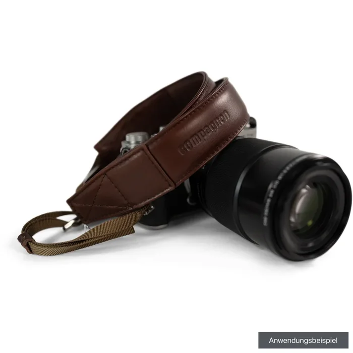 compagnon Breiter Kameragurt „the bold strap“ dunkelbraun