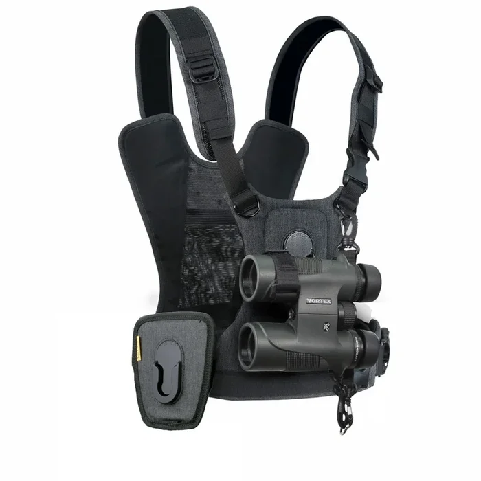 Cotton Carrier CCS G3 Camera Harness Binocular Charcoal – Brustgeschirr für 1 DSLR- oder DSLM-Kamera