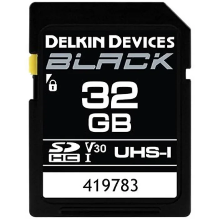 Delkin BLACK 32GB SDHC UHS-I V30