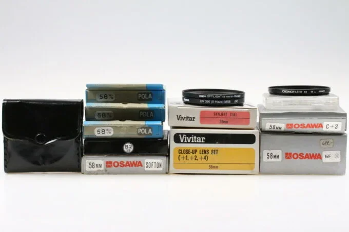Filtersatz 58mm – 13 Stück
