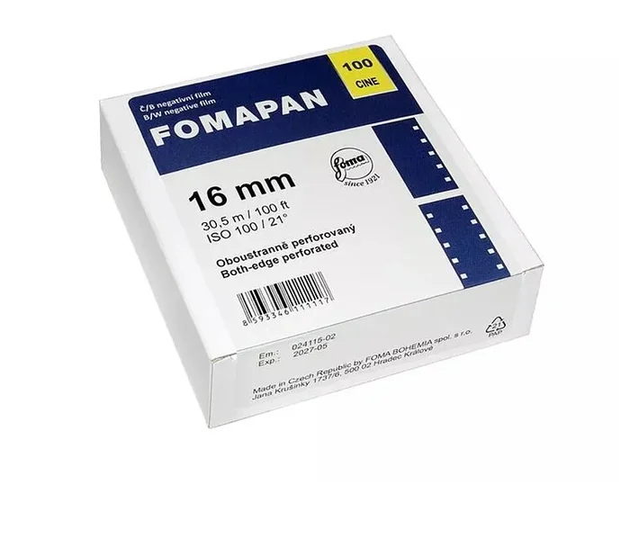 FOMA Fomapan Cine 100 16 mm – 30,5m doppelseitig perforiert