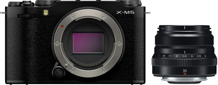 Fujifilm X-M5 Gehäuse Schwarz + XF 35mm f2 R WR
