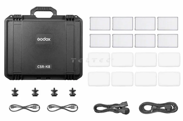 Godox KNOWLED C5R-K8 RGBWW LED-Light 8er Set