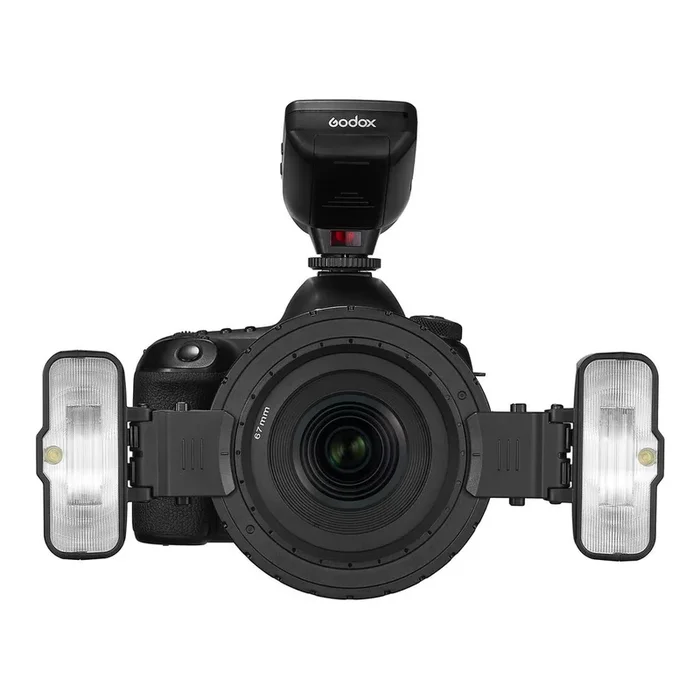 Godox Makro-Ringblitz-Set mit zwei Lichtern MF-12