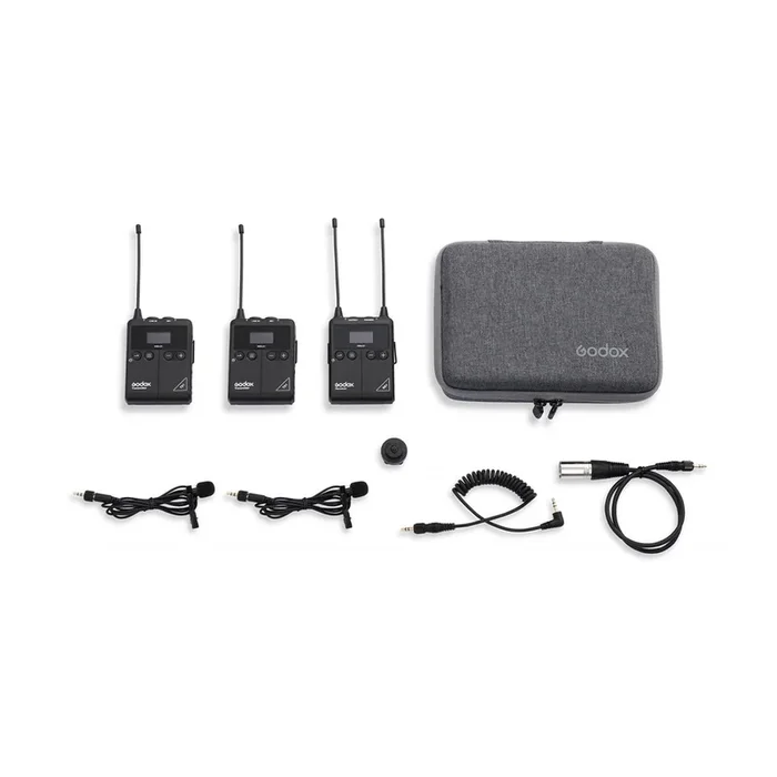 Godox UHF Drahtlos- und Lavalier-Mikrofon-Doppel-Set