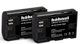 HÄHNEL Akku wie Canon LP-E6 (Doppelpack)