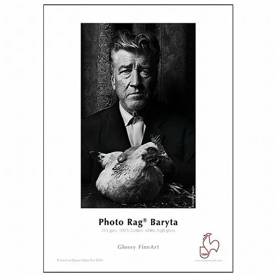Hahnemühle Photo Rag Baryta 315g 36″ 12m 100% Cotton, white, high-gloss
