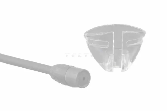 Hide-A-Mic Abdeckung für Sennheiser MKE2, einzelner Krawatten-Clip, transparent
