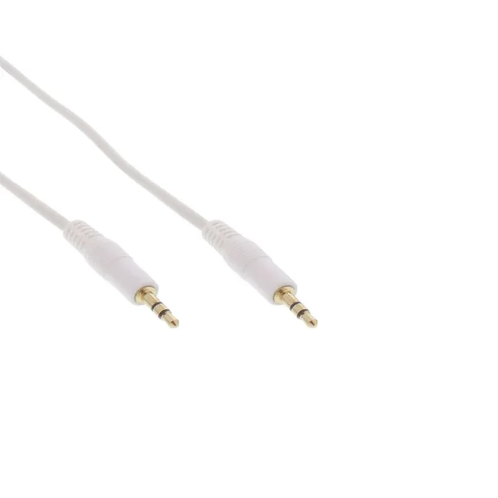InLine Klinke Kabel 3,5mm 1m Weiss/Gold