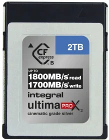 INTEGRAL CFexpress Card Type B Cinematic Silver 2TB