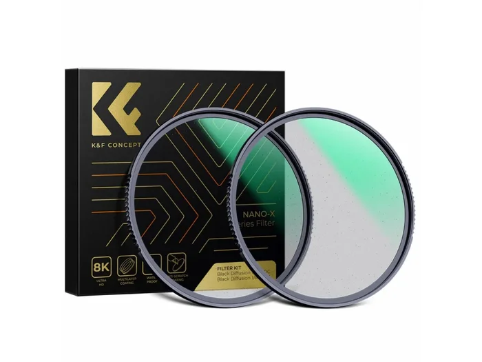 K&F Concept Black Mist Set bestehend aus zwei Filtern 1/4 und 1/8 (67 mm)