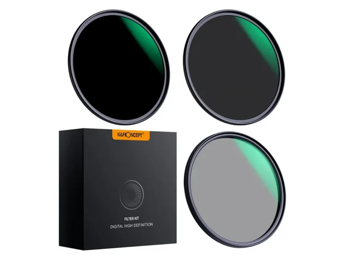 K&F Concept Set mit 3 Filtern CPL ND8 ND64 (52 mm)