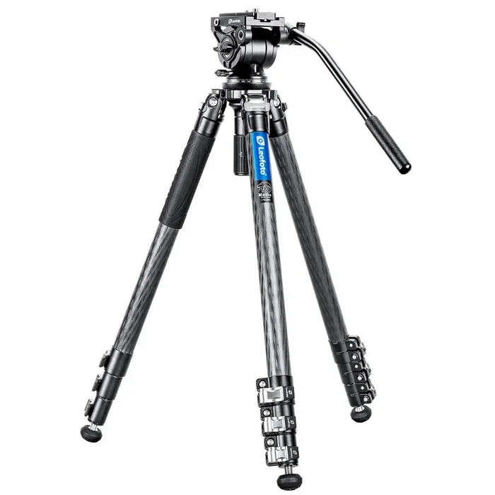 Leofoto Carbon-Dreibeinstativ LVM-324C Manba mit Nivelliereinrichtung + Videoneiger BV-15