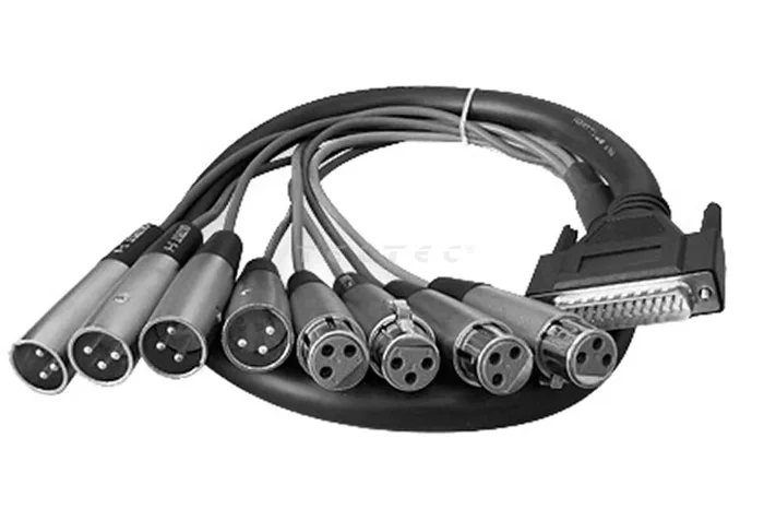 Multicore-Kabel Digital AES/EBU D-Sub auf XLR