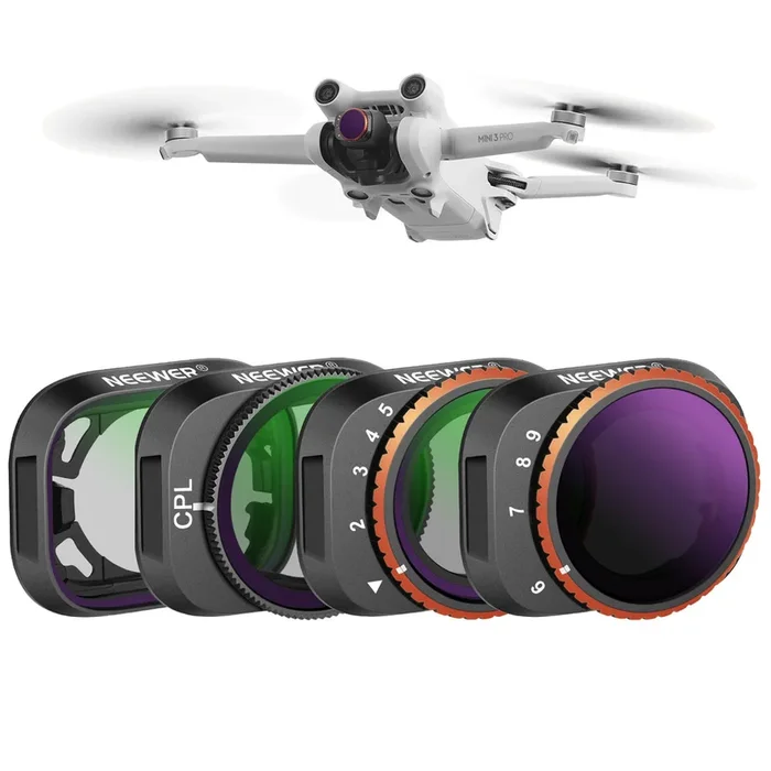 NEEWER 4er Pack variables ND Filter Set für DJI Mini 3/Mini 3 Pro