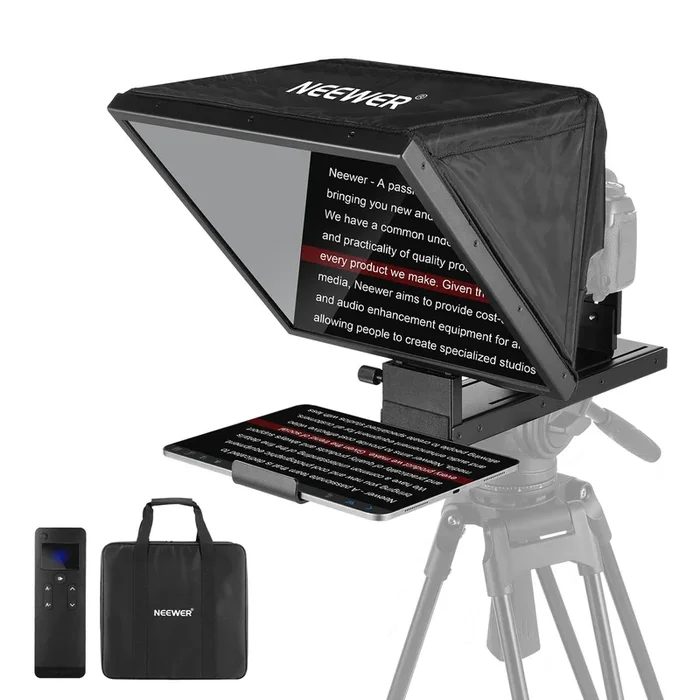 NEEWER BASICS X16B 16″ anhebbarer Teleprompter aus Aluminiumlegierung