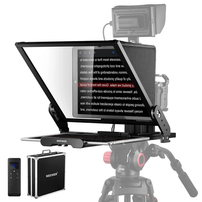 NEEWER X17 II Teleprompter mit RT113 Fernbedienung und APP Steuerung