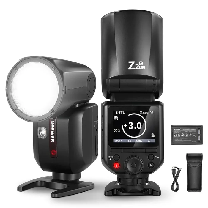 NEEWER Z2PRO 76Ws TTL Rundkopf Blitz Speedlite