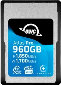 OWC Atlas Pro Cfexpress Card Type A 960GB + Adapter Type B