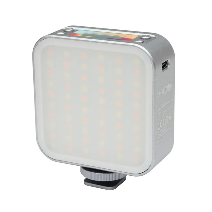 PATONA Premium doppelseitige RGB-Videoleuchte magnetisch