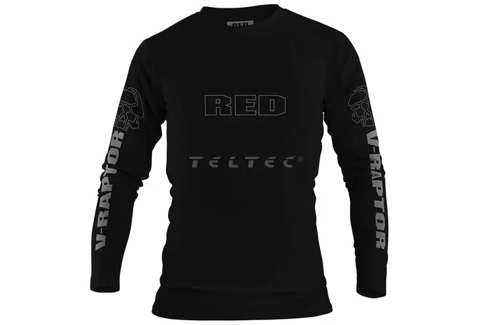 RED Limited Edition Long Sleeve V-RAPTOR™ T-Shirt – Black – XL