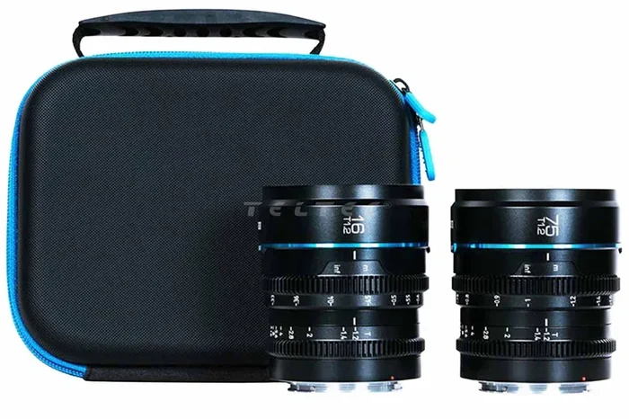 SIRUI Night Walker 16 & 75mm T1.2 S35 Cine Objektiv Set (RF Mount, Black)