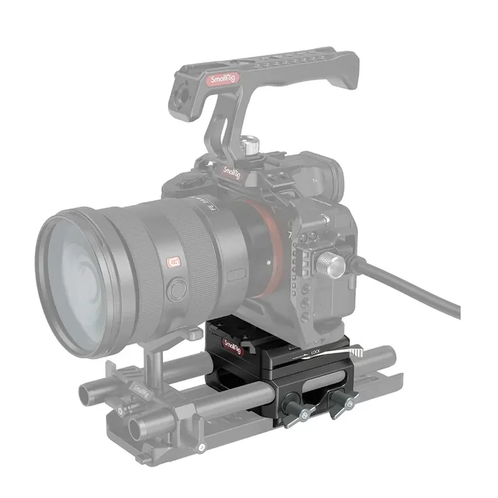 SmallRig 3067 Leichte Basisplatte mit doppelter 15mm Stangenklemme