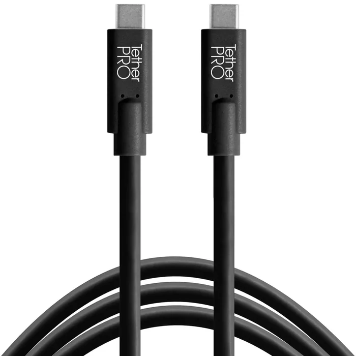 Tether Tools TetherPro Datenkabel USB-C an USB-C – 4,6 m (Schwarz)