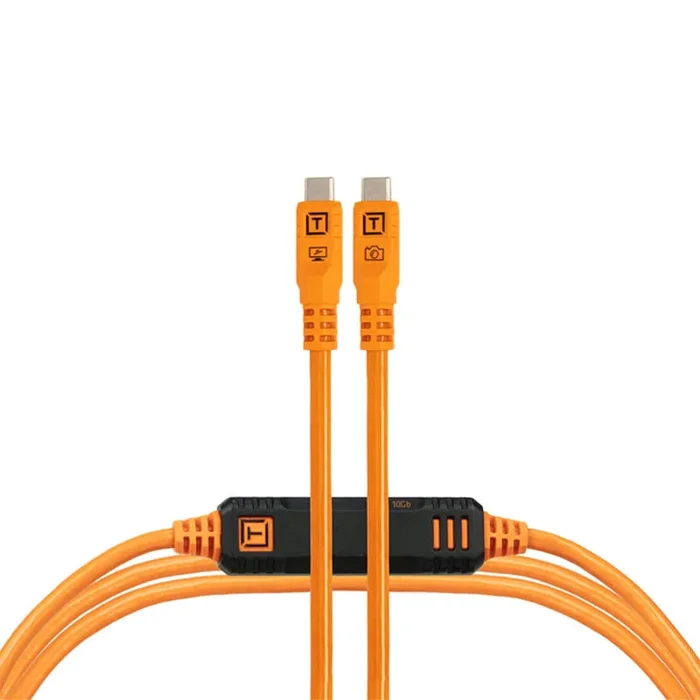 Tether Tools TetherPro Optima 10G Datenkabel USB-C an USB-C – 3 m (Orange)