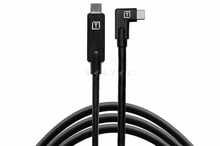 Tether Tools TetherPro USB-C auf USB-C rechter Winkel schwarz