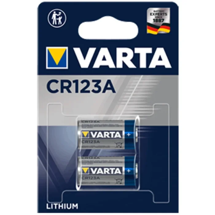 Varta Batterie CR123A Knopfzelle Lithium 3V 2er Pack