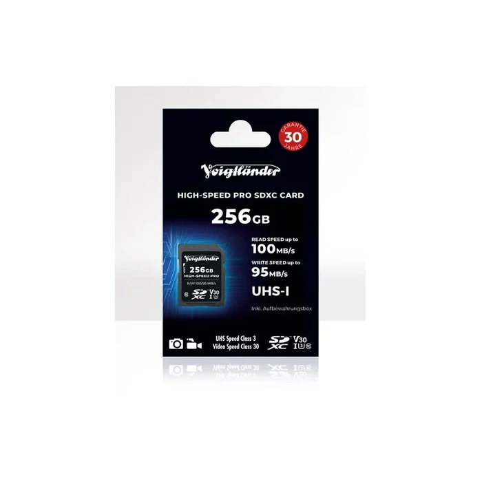 Voigtländer High-Speed Pro SDXC Card 256GB UHS-I
