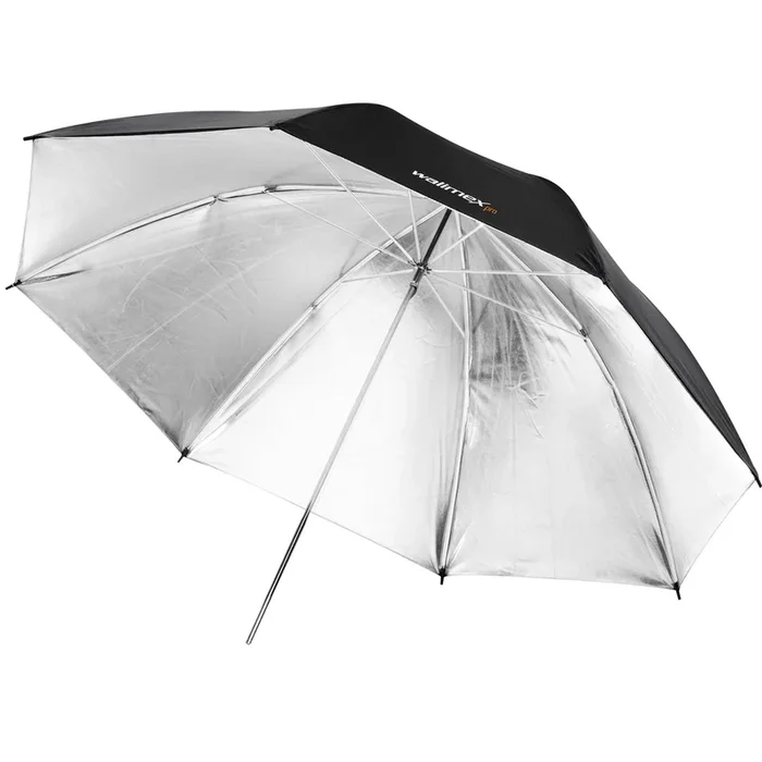 Walimex Reflexschirm schwarz/silber 109 cm