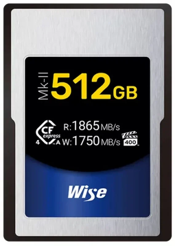 Wise CFexpress 4.0 Type A 512GB 1865MB/s Mk-II